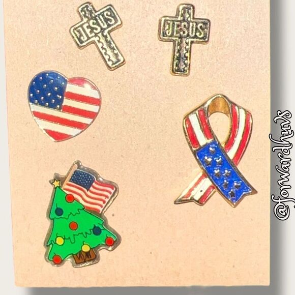 Patriotic and Christian Lapel Pin Collection – Set of Five - Picture 10 of 12